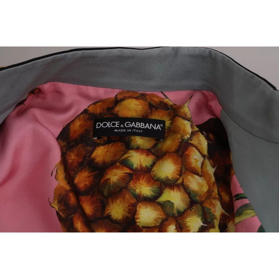 Dolce & Gabbana Blue Button Crystal Embellished Cotton Jacket JKT2413-42