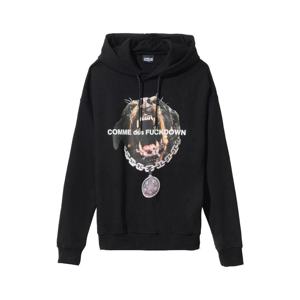 Comme Des Fuckdown Black Cotton Sweater CO-13400-XL
