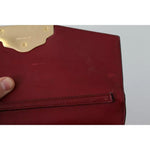 Dolce & Gabbana Black Leather Gold Metal Mini Women Purse Bag Lucia Wallet VAS12392