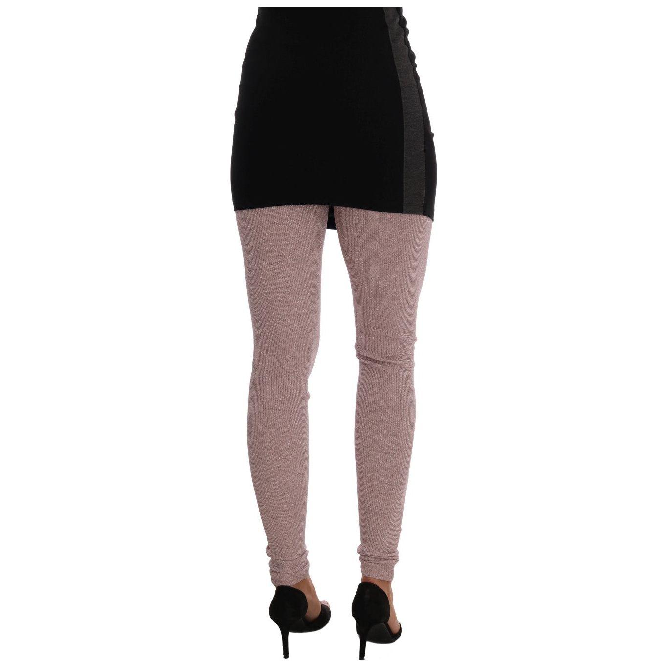 Dolce & Gabbana Pink Stretch Waist Tights Stockings SCS208-1