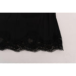 Dolce & Gabbana Black Floral Cutout Lace A-Line Skirt SKI1041-1
