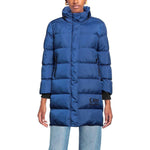 Love Moschino Chic Long Down Jacket with Logo Detail LO-10230-IT40|S