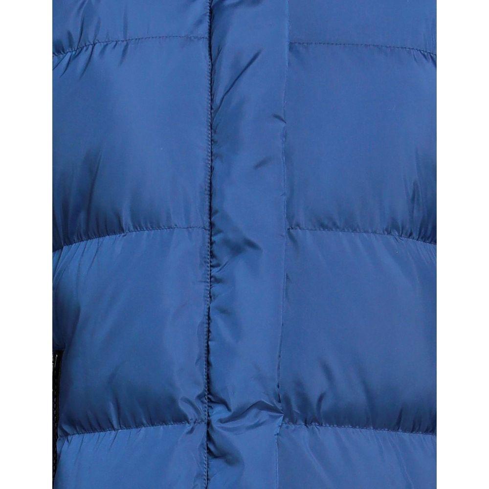 Love Moschino Chic Long Down Jacket with Logo Detail LO-10230-IT40|S