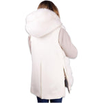 Made in Italy White Wool Women Coat LO-4900-IT42|M