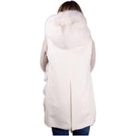 Made in Italy White Wool Women Coat LO-4900-IT42|M
