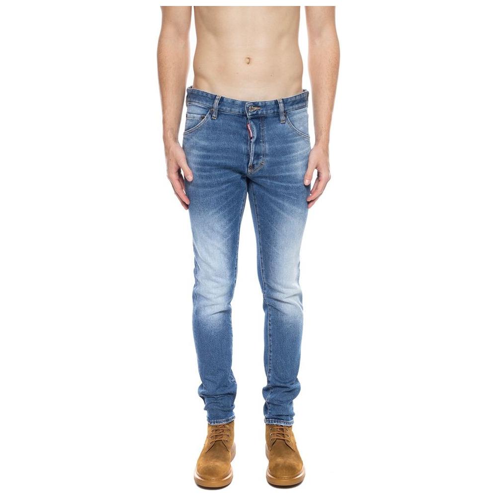 Dsquared² Blue Cotton Men's Distressed Jean DS-4215-IT54 | XXL