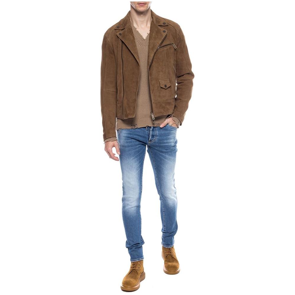 Dsquared² Blue Cotton Men's Distressed Jean DS-4215-IT54 | XXL