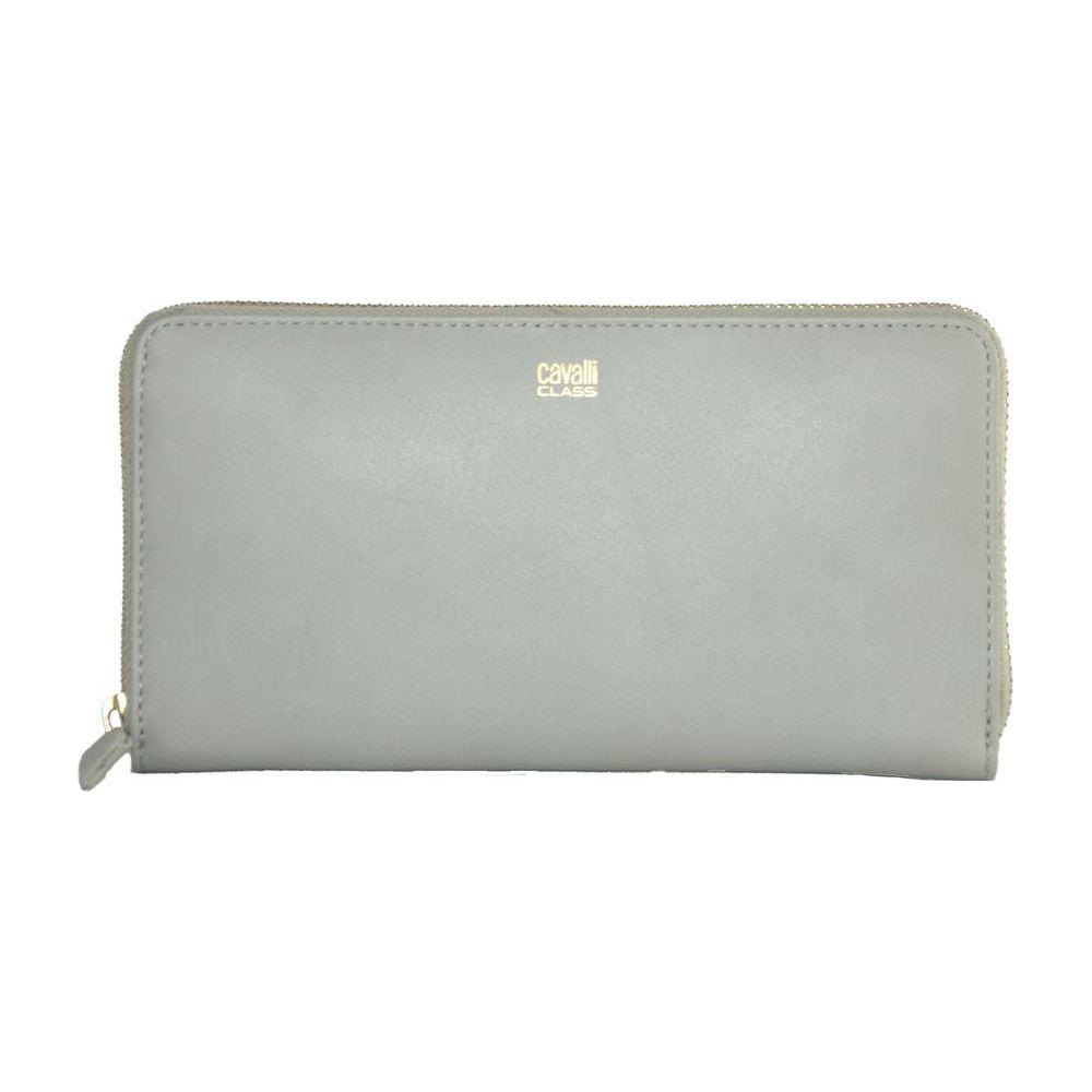 Cavalli Class Gray Calfskin Women Wallet CACL-2804