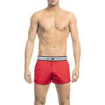 Bikkembergs Red Polyamide Men Swim Short BI-22591-XXL