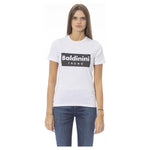 Baldinini Trend White Cotton Women Top BA-23910-XS