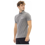Baldinini Trend Gray Cotton Men Polo BA-23740-M