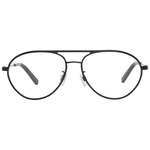 Bally Black Men Glasses Frame, aviator style, full-rim, metal and plastic, 57 Lenses, 15 Bridge, 140 Frame & Temples size, demo lenses included.