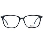 Lozza Black Men Glasses Frame, full-rim rectangle, plastic material, black color, 51-16-140 size, demo lenses, includes branded case.
