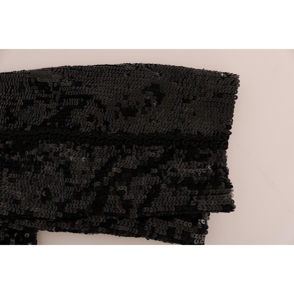 Dolce & Gabbana Black Sequined Fashion Shorts BYX1101-1