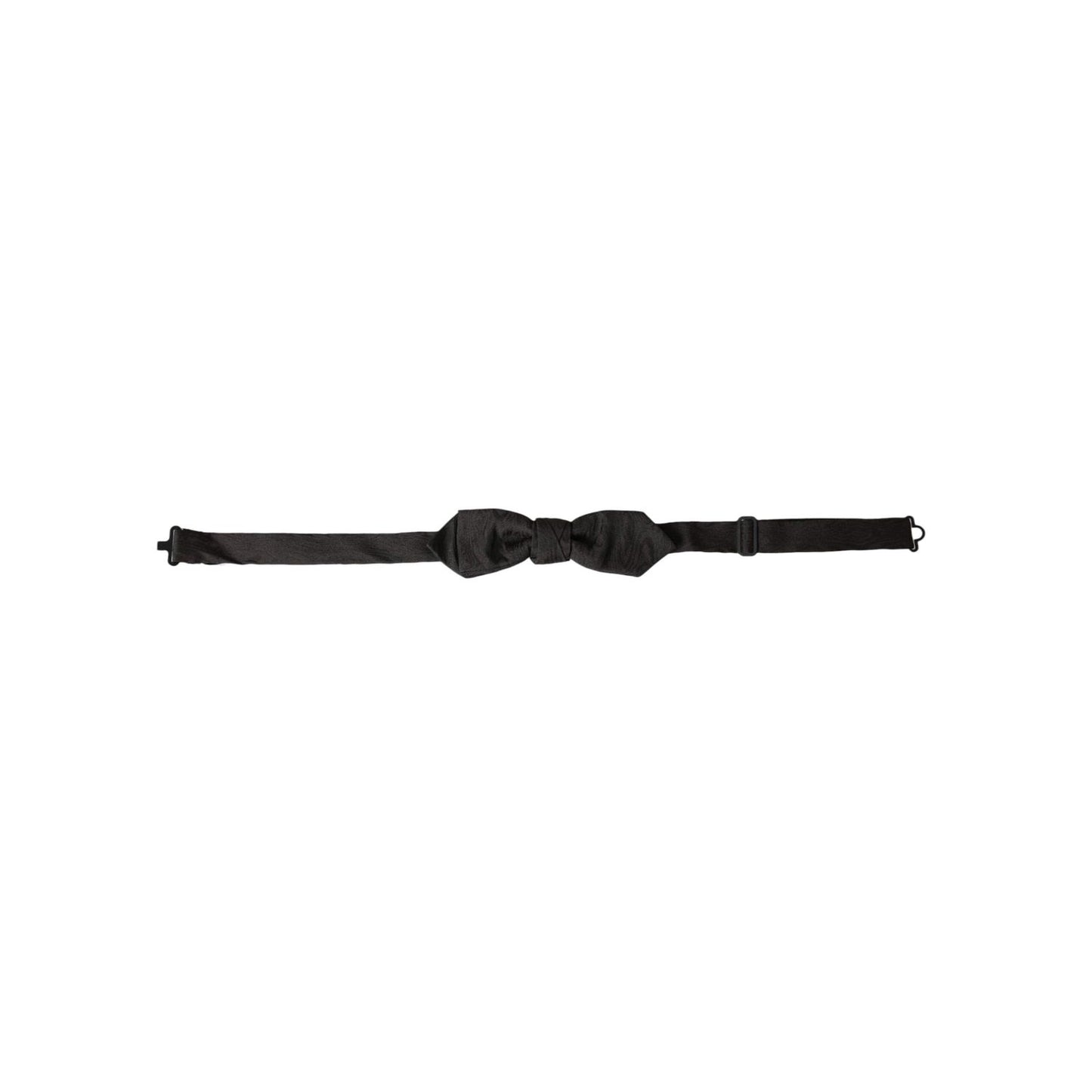 Dolce & Gabbana Black Silk Adjustable Neck Men Bow Tie FT3925