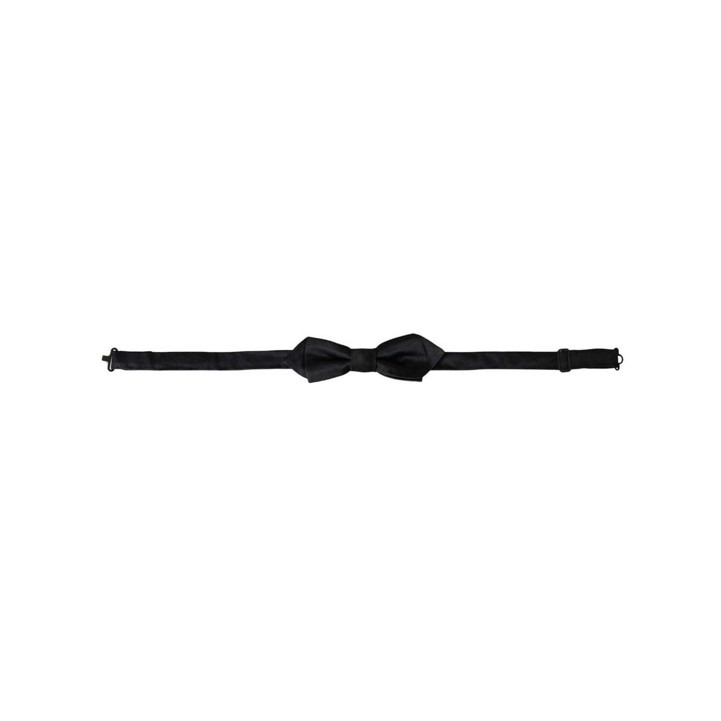 Dolce & Gabbana Black Silk Adjustable Neck Men Bow Tie FT3933