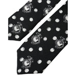 Dolce & Gabbana Black Heart Polka Dot Adjustable Tie KRA3391
