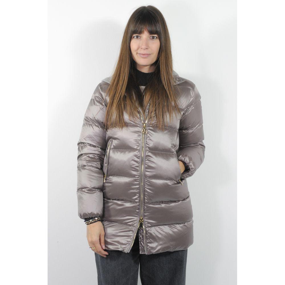 People Of Shibuya Gray Polyester Jackets & Coat PE-13587-IT42|M