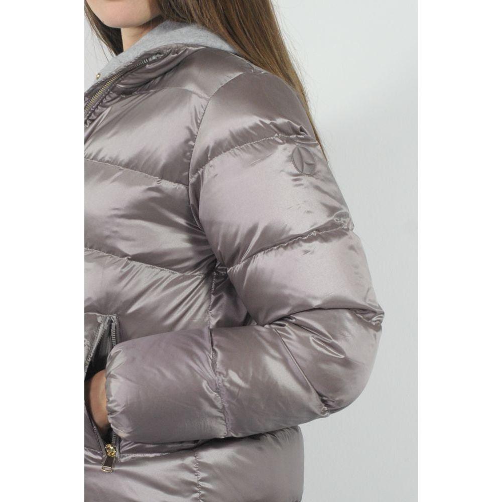 People Of Shibuya Gray Polyester Jackets & Coat PE-13587-IT42|M