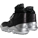 Dolce & Gabbana Black Nylon Galileo High Top Sneakers Shoes MV6119-44