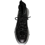Dolce & Gabbana Black Nylon Galileo High Top Sneakers Shoes MV6119-44
