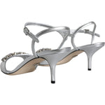 Dolce & Gabbana Silver Crystal AnkleStrap Keira Sandals Shoes LA11353-40