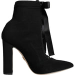 Dolce & Gabbana Black Jersey Stretch Ankle Booties Shoes LA11378-35.5