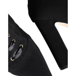 Dolce & Gabbana Black Jersey Stretch Ankle Booties Shoes LA11378-35.5