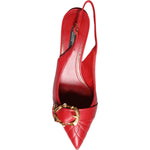 Dolce & Gabbana Dolce & Gabbana Red Devotion Leather Heels Slingback Shoes LA11504-35.5 1728,67345645728,Dolce & Gabbana,EU35.5/US5,EU35/US4.5,EU37/US6.5,EU38/US7.5,Material: 100% Lamb Leather,New with tags,Red,Sandals - Women - Shoes,Shoes,Women,Women -