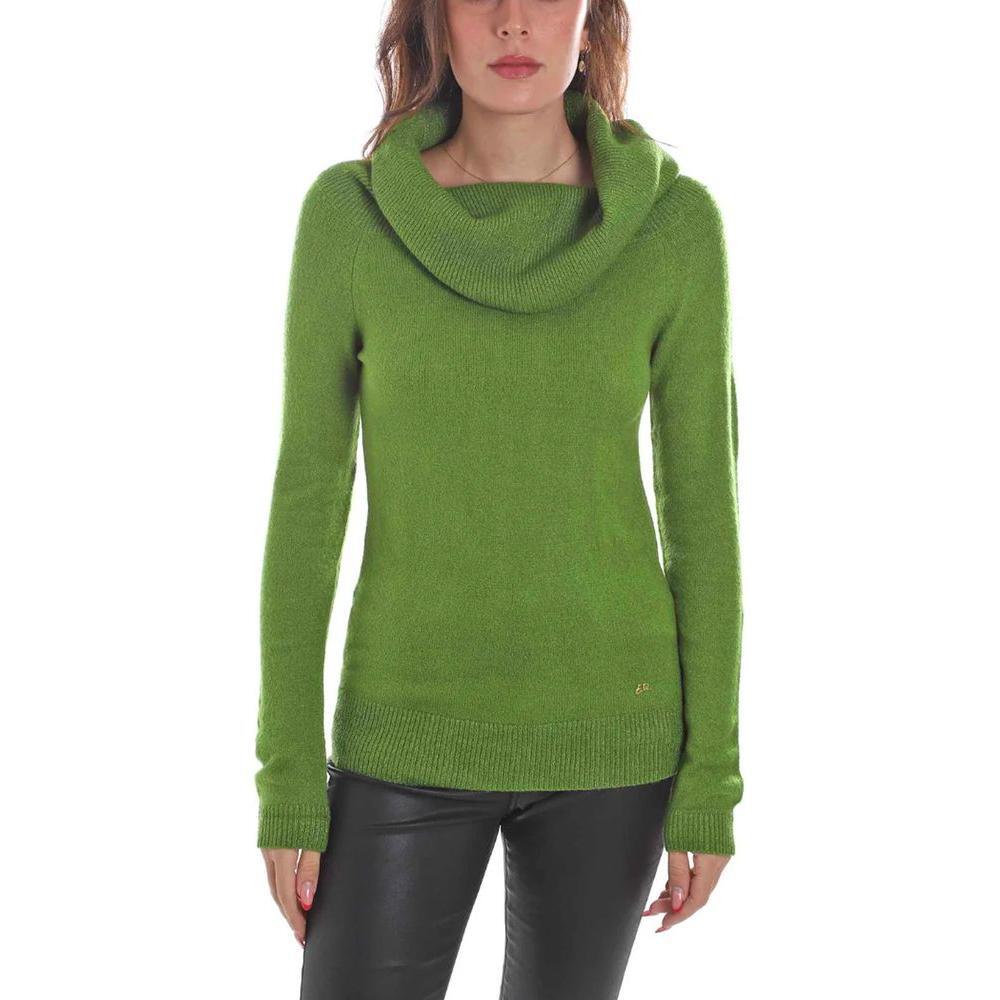 Yes Zee Green Viscose Sweater YE-13724-L
