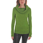 Yes Zee Green Viscose Sweater YE-13724-L