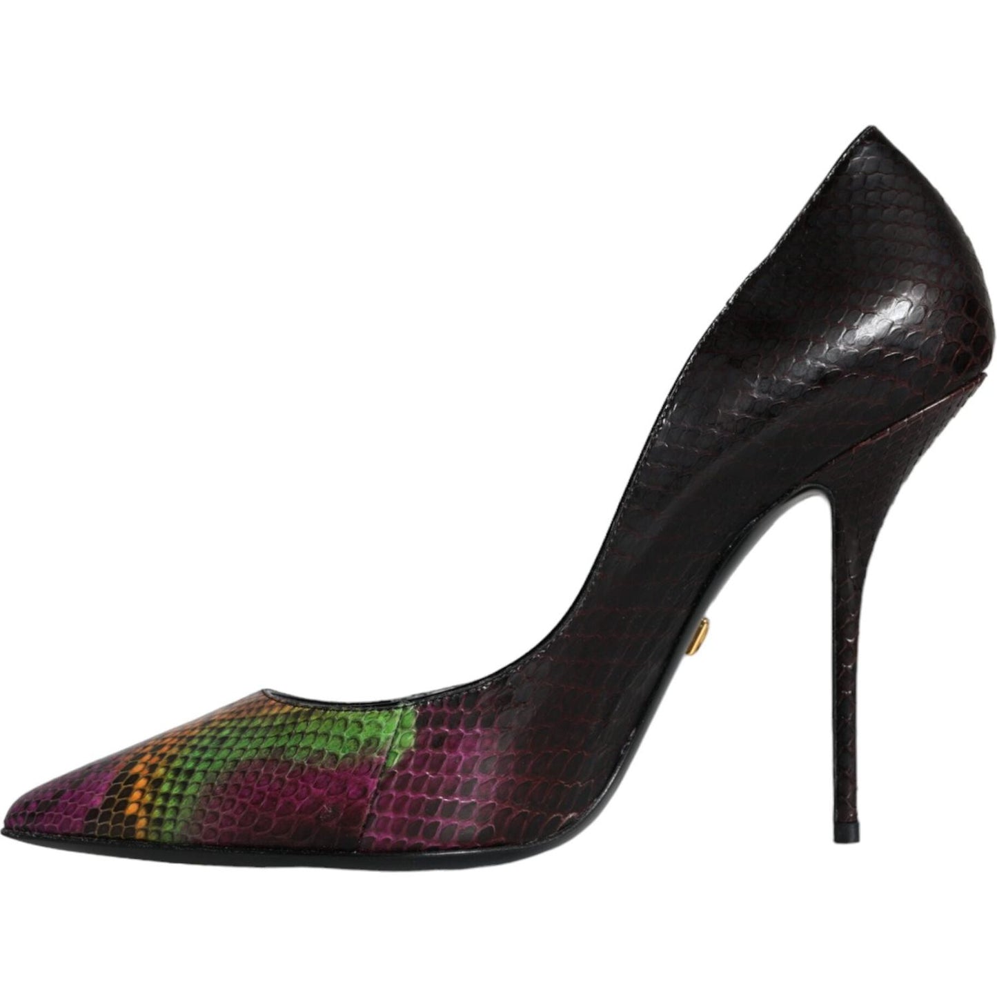 Dolce & Gabbana Multicolor Exotic Leather Heels Pumps Shoes LA11487-35.5