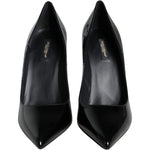 Dolce & Gabbana Black Patent Leather Bellucci Pumps Heels Shoes LA11508-36