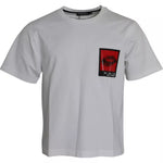 Dolce & Gabbana White Red Lips Print Cotton Men T-shirt TSH86572-44
