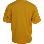 Dolce & Gabbana Dark Yellow Logo Cotton Round Neck T-shirt TSH86421-56