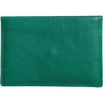 Dolce & Gabbana Green Leather Handbag Clutch Mini Purse Pouch Tablet Case BAG1542