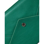 Dolce & Gabbana Green Leather Handbag Clutch Mini Purse Pouch Tablet Case BAG1542