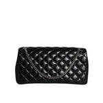 Versace Black Quilted Lambskin Leather Crossbody Shoulder Bag BAG1604