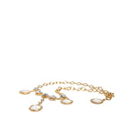 Dolce & Gabbana Gold Chain Brass Crystal Clock Statement Necklace