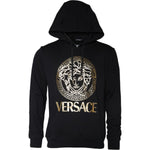 Versace Black Medusa Print Cotton HoodiePullover Sweatshirt Sweater TSH86767-L