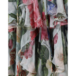 Dolce & Gabbana Multicolor Floral Silk Long Gown Dress DR281237-44