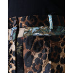 Dolce & Gabbana Multicolor Patchwork Jacquard High Waist Pants PAN74585-46