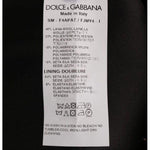 Dolce & Gabbana Elegant Gold Fringe High-Waist Pencil Skirt Dolce & Gabbana Black