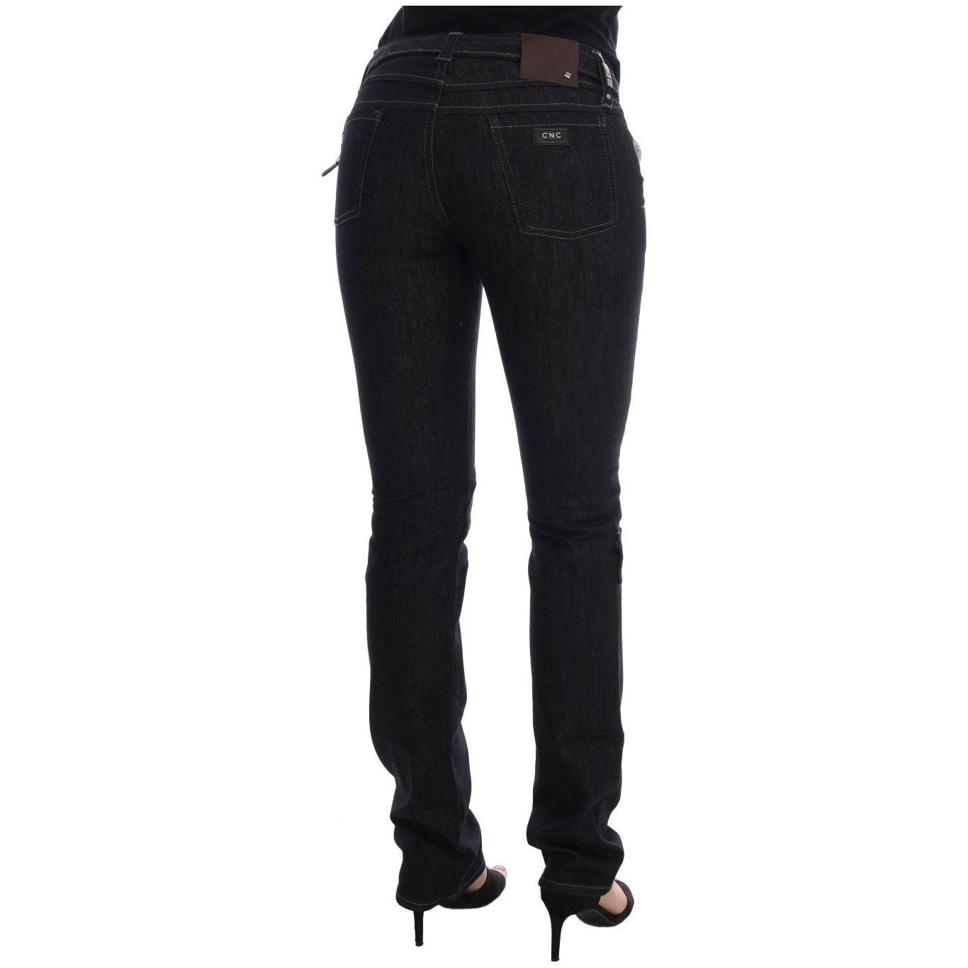 Costume National Blue Cotton Stretch Slim Fit Jeans SIG30123-2