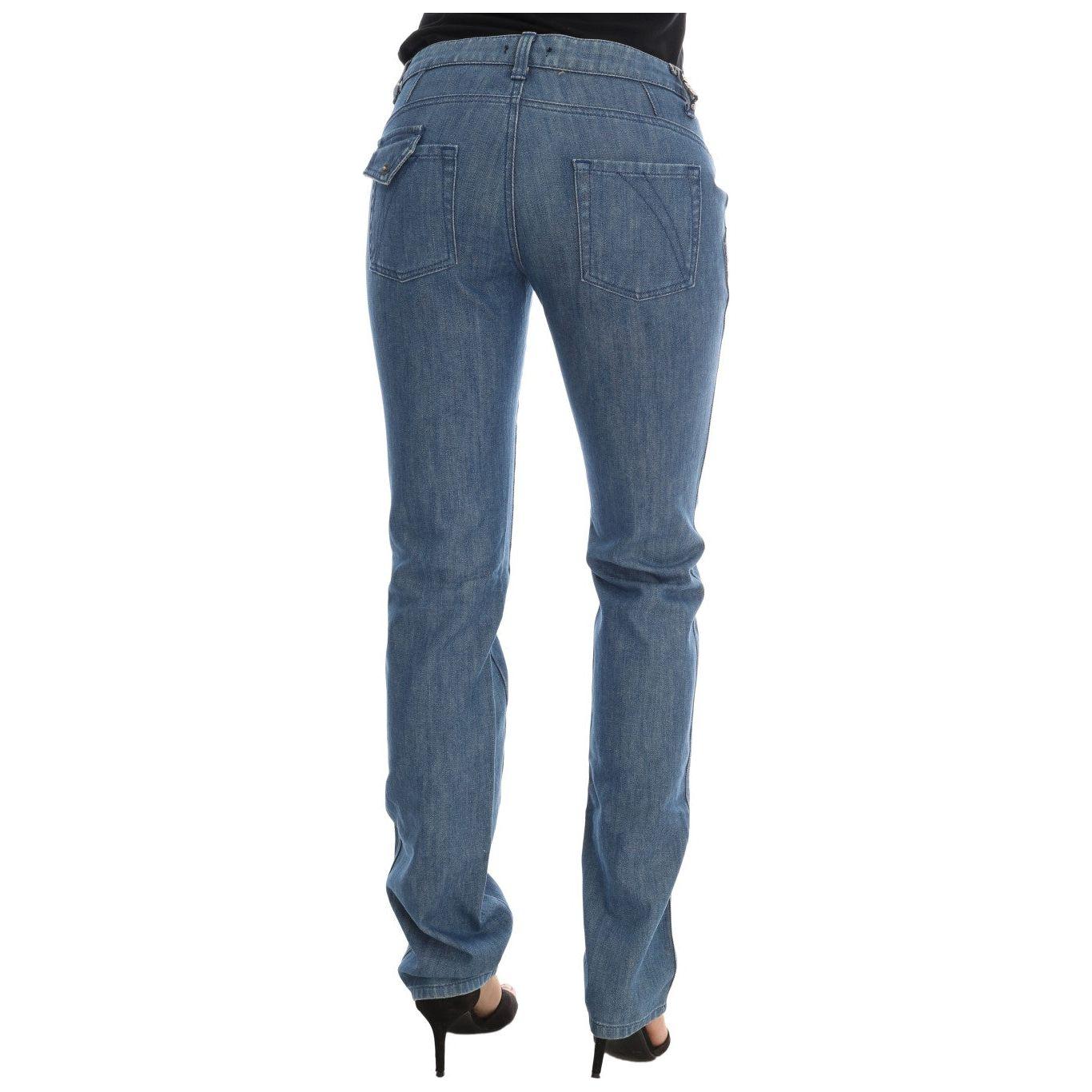 Costume National Blue Wash Cotton Slim Denim Jeans SIG30124-1