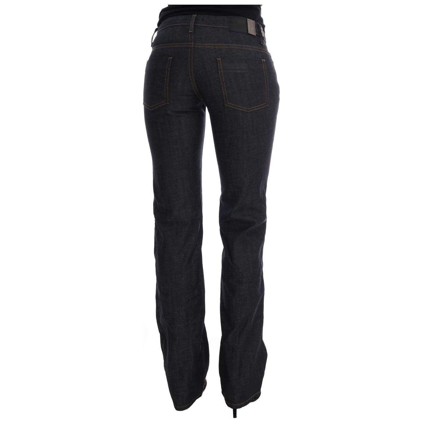 Costume National Dark Blue Cotton Classic Fit Jeans SIG30133-1