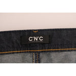Costume National Dark Blue Cotton Classic Fit Jeans SIG30133-1