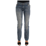 Costume National Blue Cotton Stretch Denim Jeans SIG30136-1