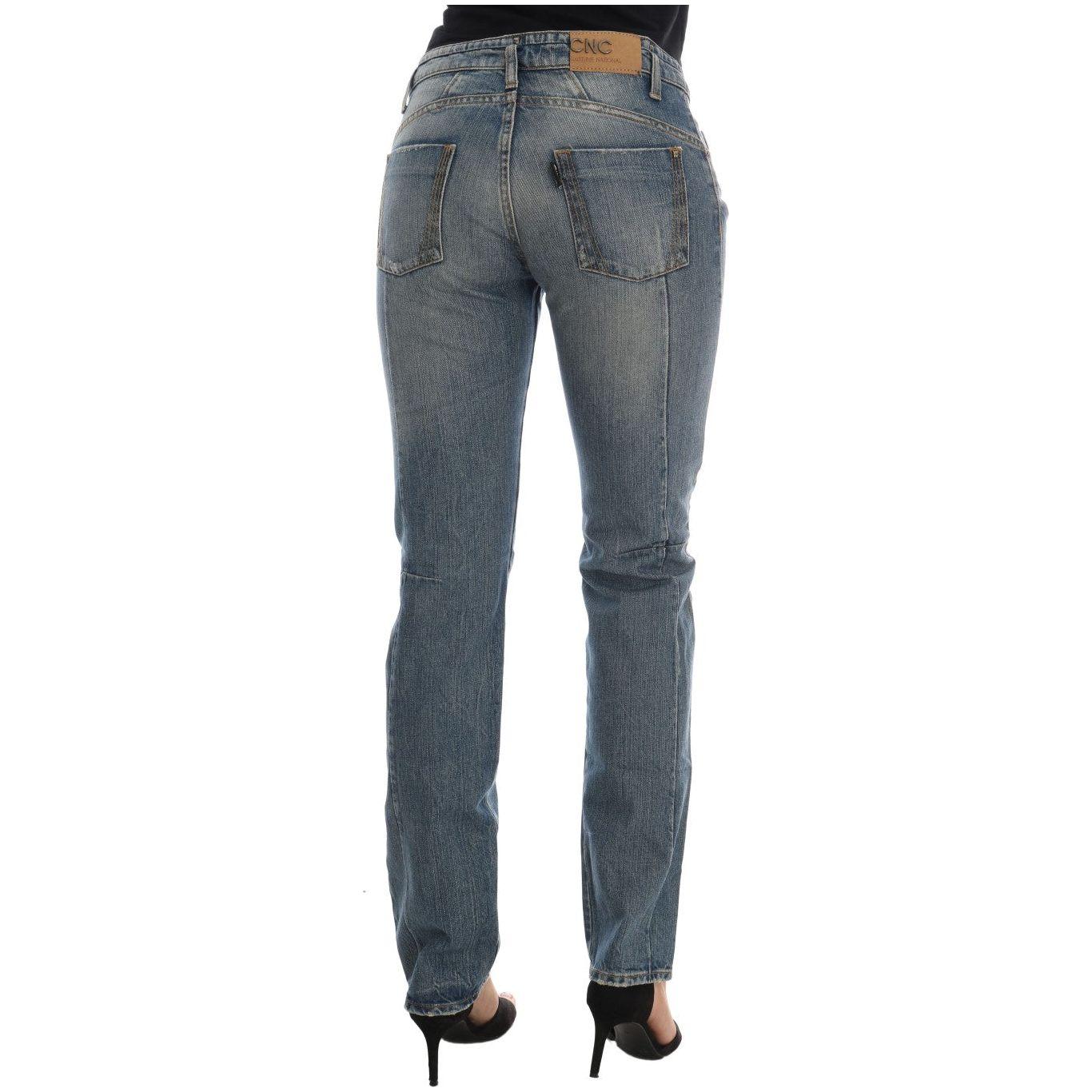 Costume National Blue Cotton Stretch Denim Jeans SIG30136-1