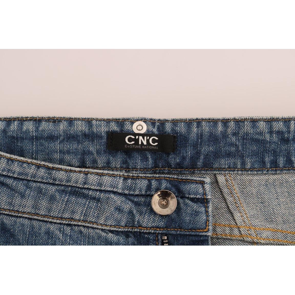 Costume National Blue Cotton Stretch Denim Jeans SIG30136-1